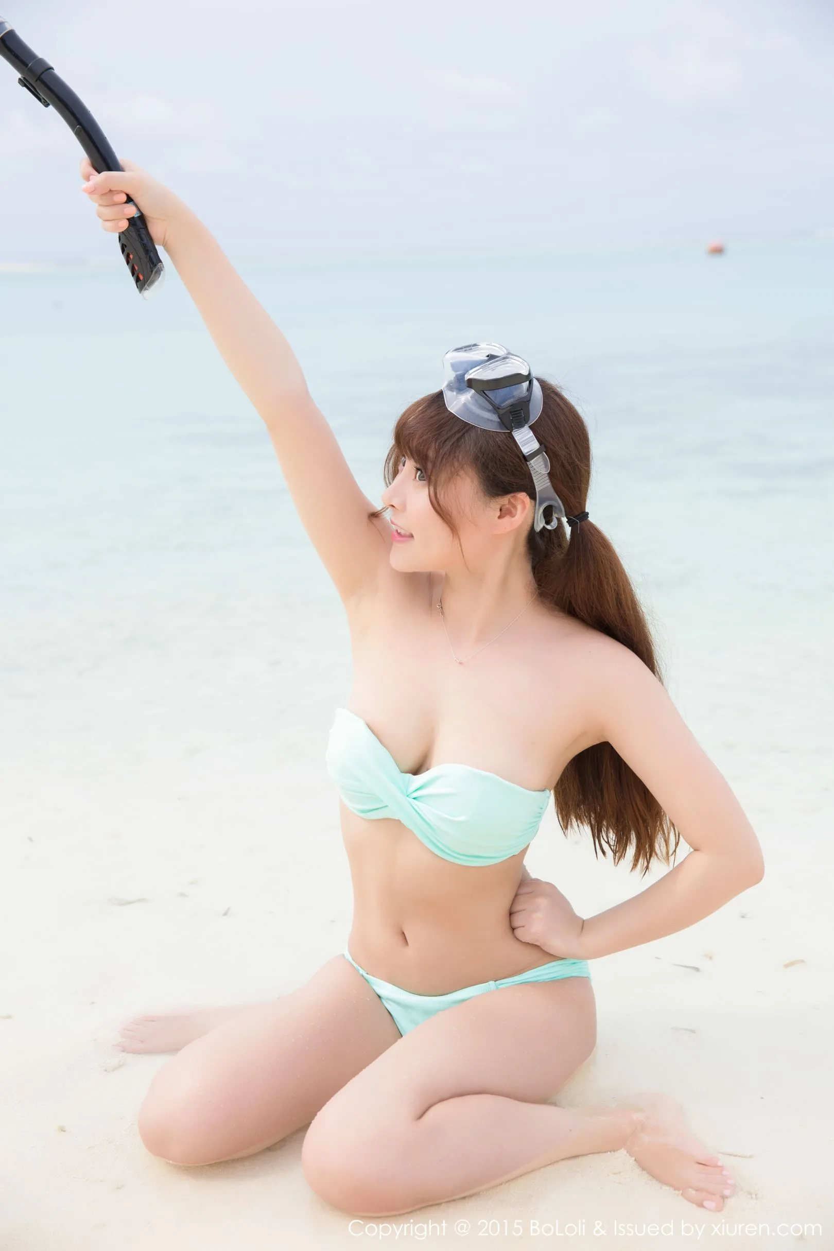 [Câu lạc bộ Polo BoLoli]VOL.049 Liu Youqi Sevenbaby - Buổi chụp ảnh tại bãi biển Maldives: Những bức ảnh ướt át và hoang dã - 24