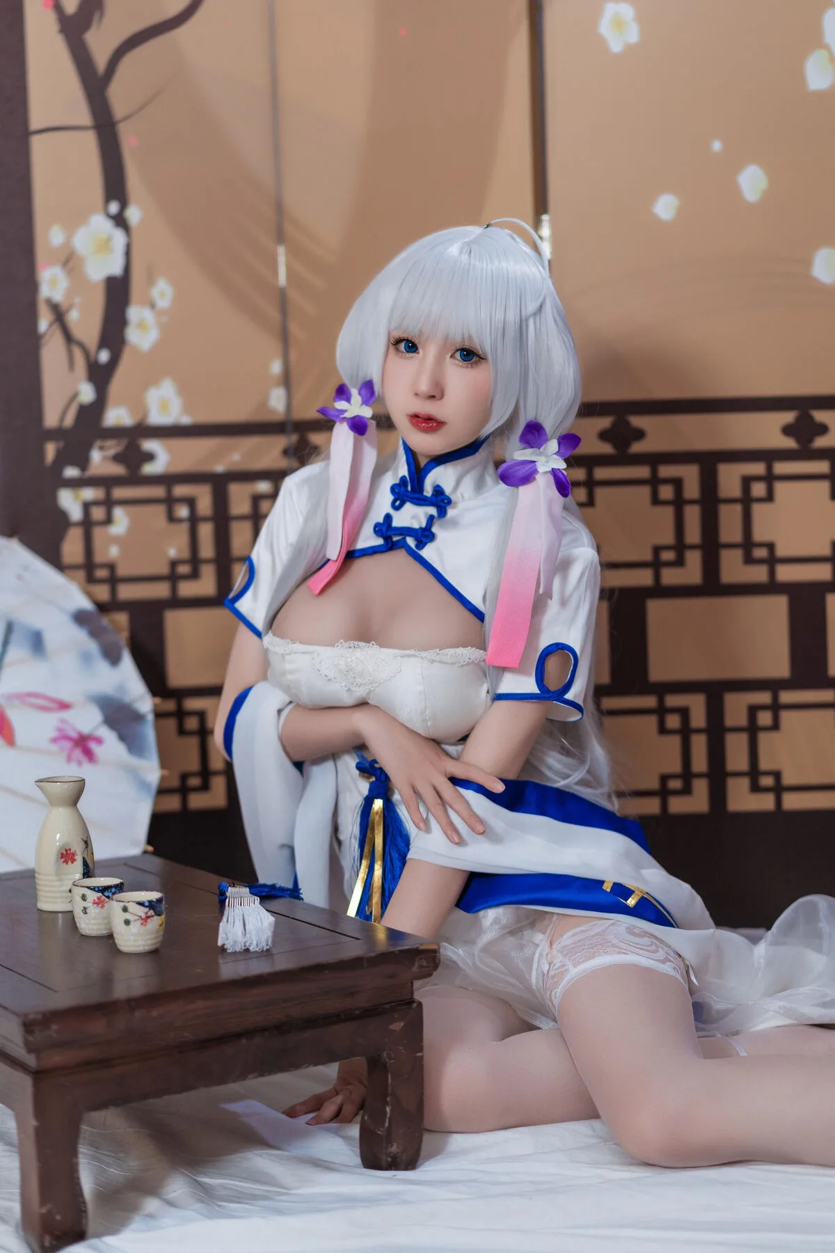 Coser@Saienji Nanka – Áo choàng cờ hiệu Blue Line Light Flag màu xanh dương - 21