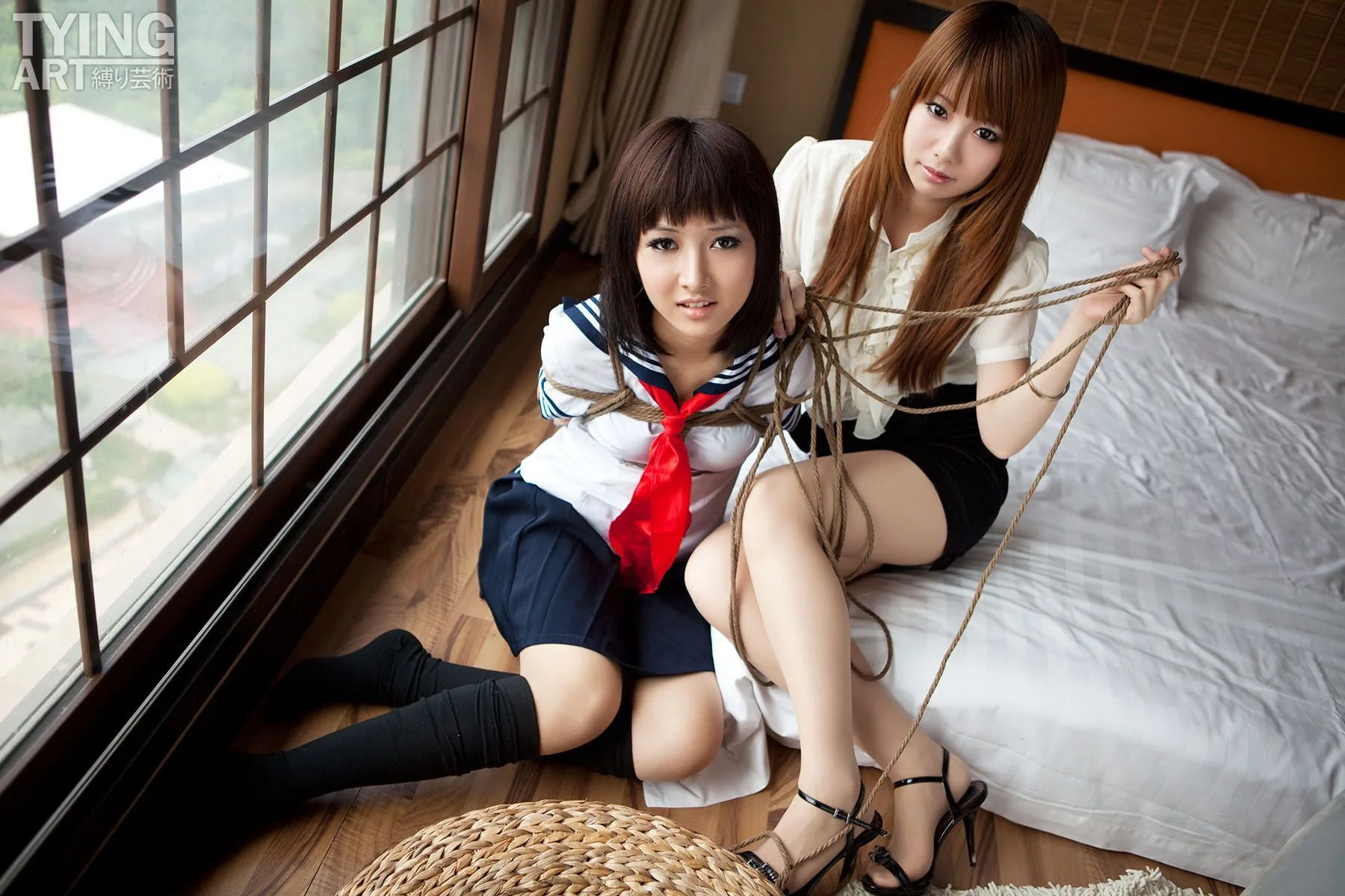 [Kỹ thuật trói buộc Yun của TyingArt]NO.091+NO.092 Dimdim & ShirylOL& Bộ sưu tập nữ sinh - 7