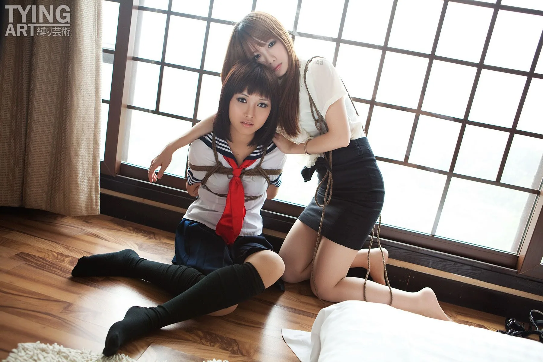 [Kỹ thuật trói buộc Yun của TyingArt]NO.091+NO.092 Dimdim & ShirylOL& Bộ sưu tập nữ sinh - 16