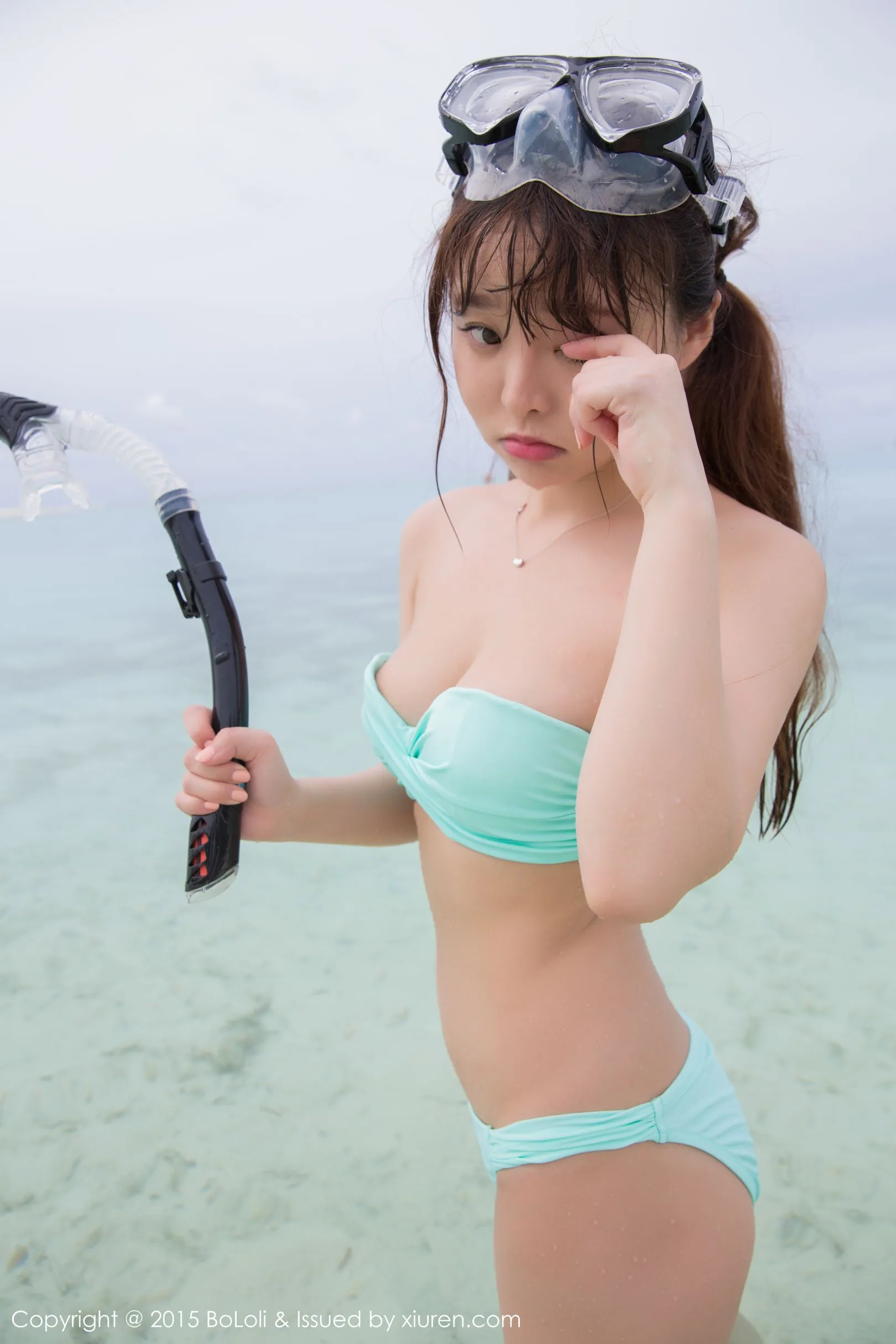 [Câu lạc bộ Polo BoLoli]VOL.049 Liu Youqi Sevenbaby - Buổi chụp ảnh tại bãi biển Maldives: Những bức ảnh ướt át và hoang dã - 39