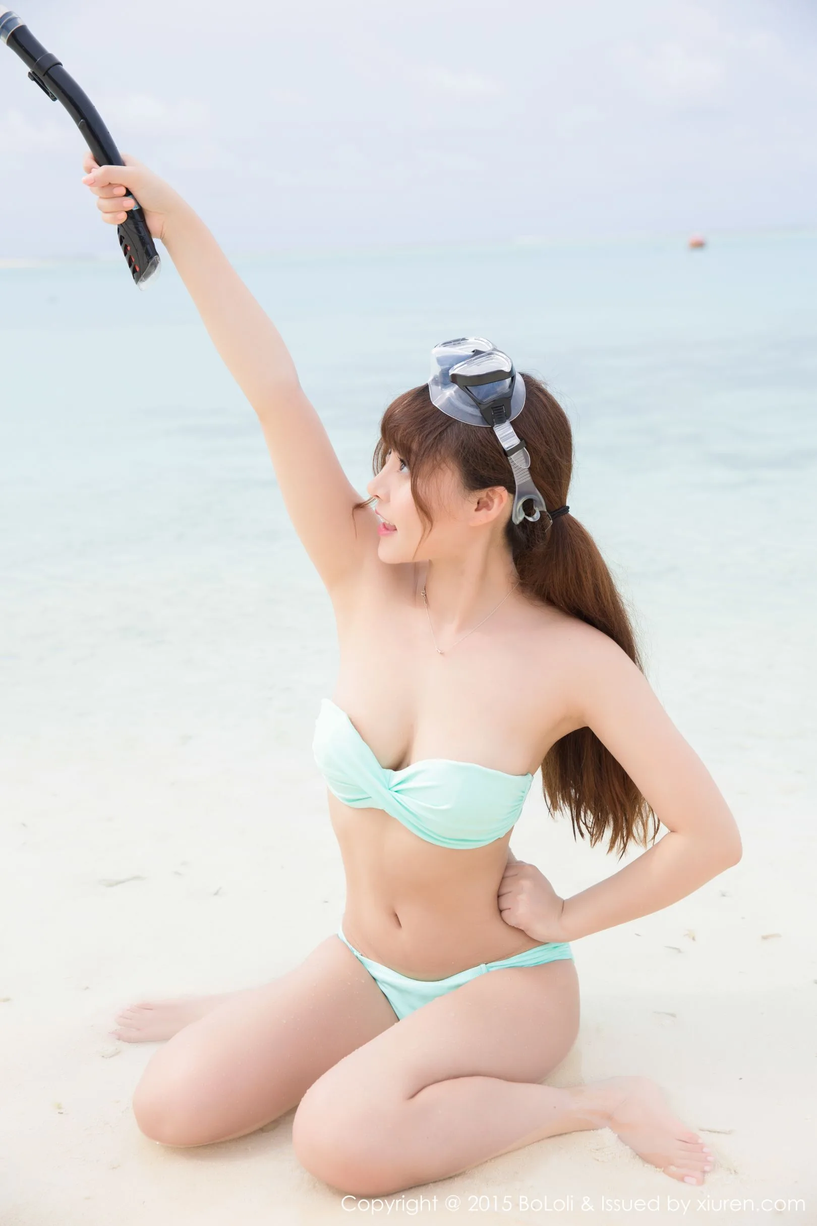 [Câu lạc bộ Polo BoLoli]VOL.049 Liu Youqi Sevenbaby - Buổi chụp ảnh tại bãi biển Maldives: Những bức ảnh ướt át và hoang dã - 23