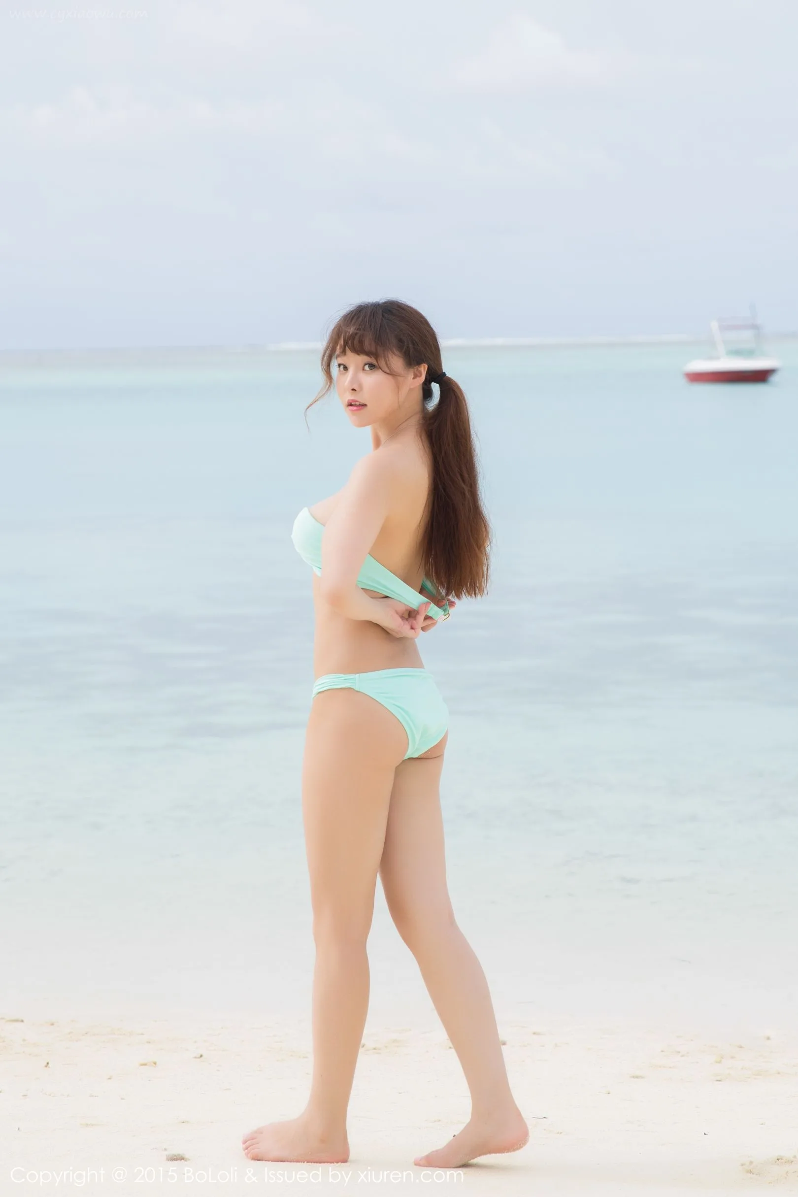 [Câu lạc bộ Polo BoLoli]VOL.049 Liu Youqi Sevenbaby - Buổi chụp ảnh tại bãi biển Maldives: Những bức ảnh ướt át và hoang dã - 19