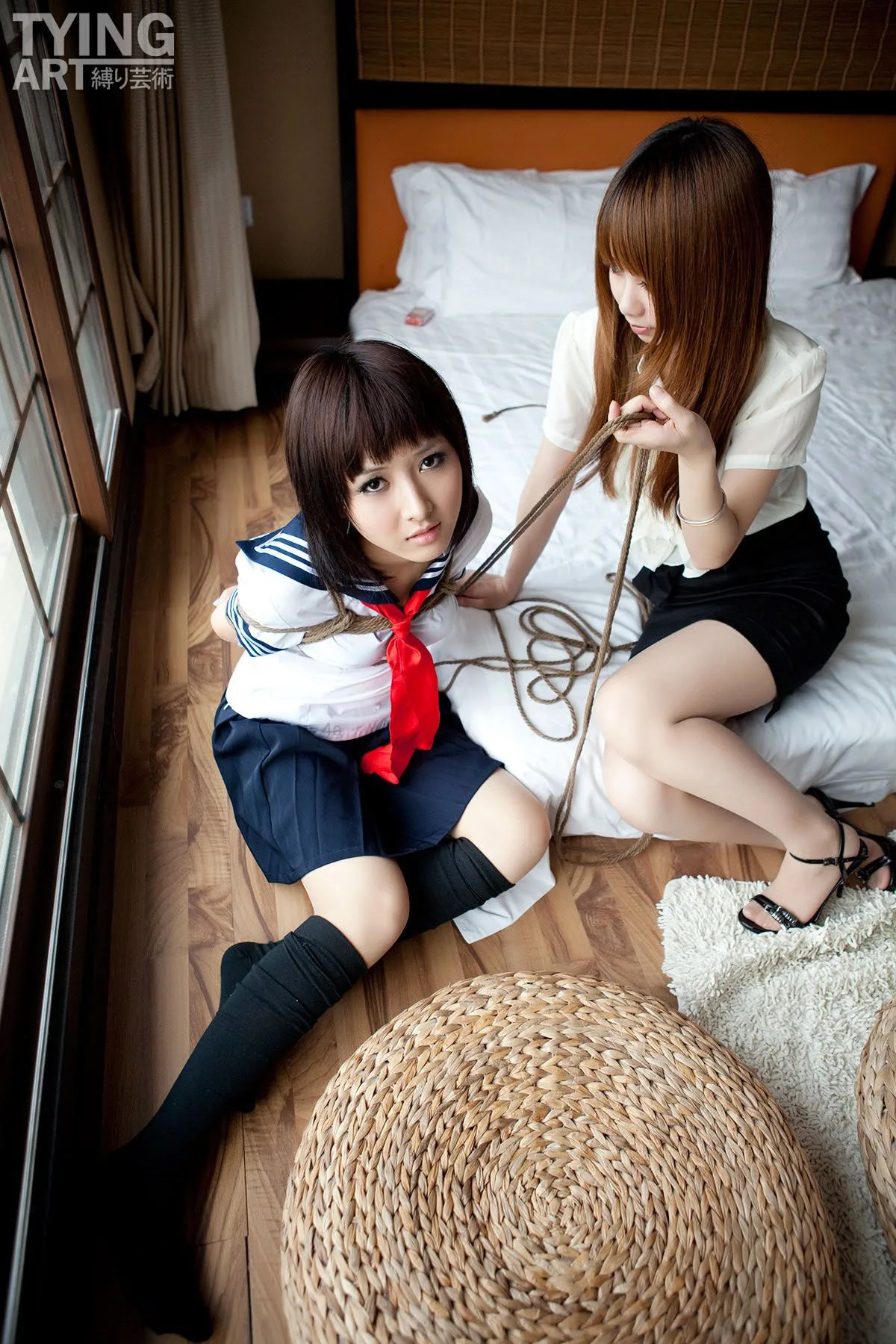 [Kỹ thuật trói buộc Yun của TyingArt]NO.091+NO.092 Dimdim & ShirylOL& Bộ sưu tập nữ sinh - 2