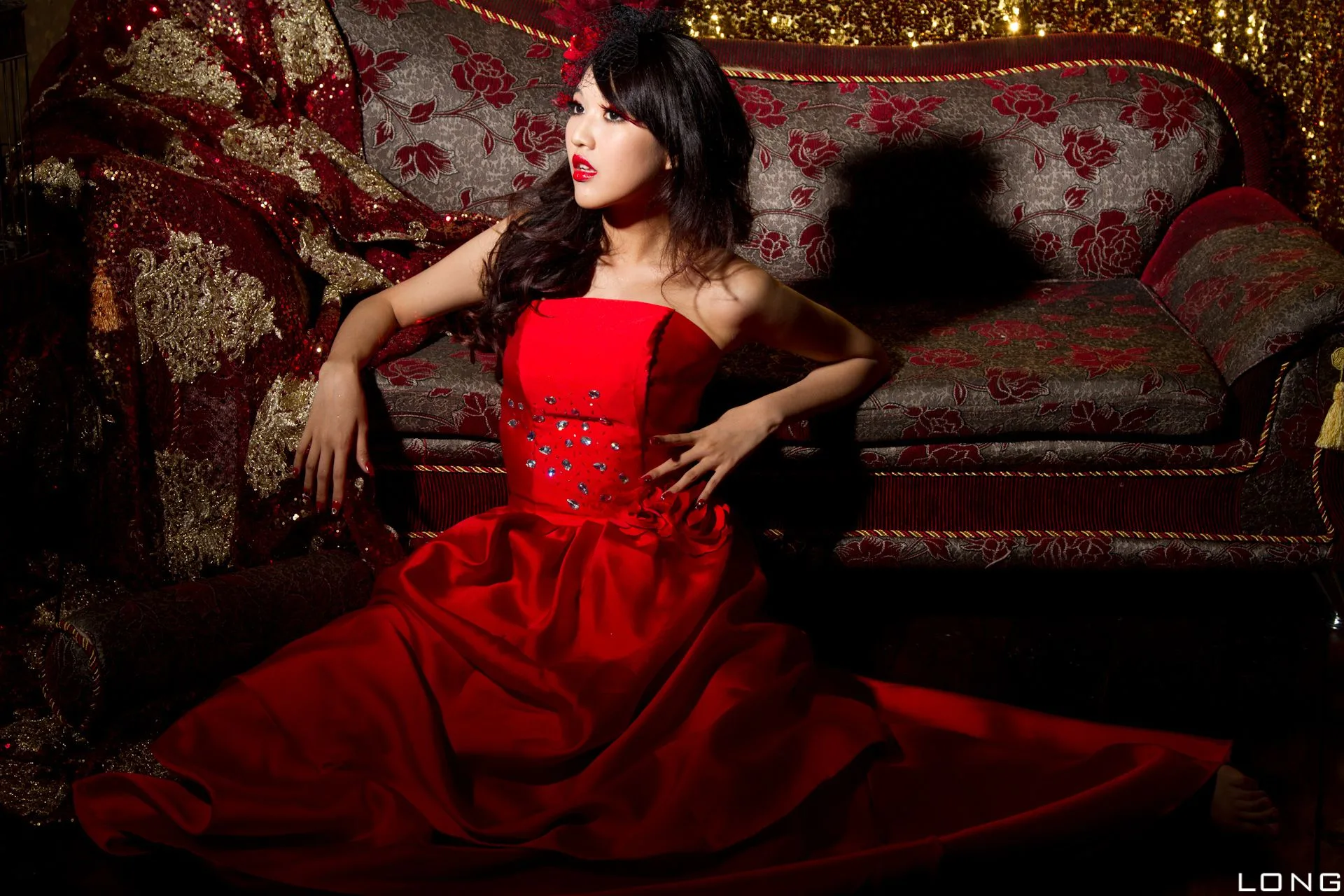 [Phiên bản đặc biệt BEAUTYLEG] Buổi chụp ảnh tại studio: Jill Yu Fuyu - Bộ ảnh cưới màu đỏ - 39
