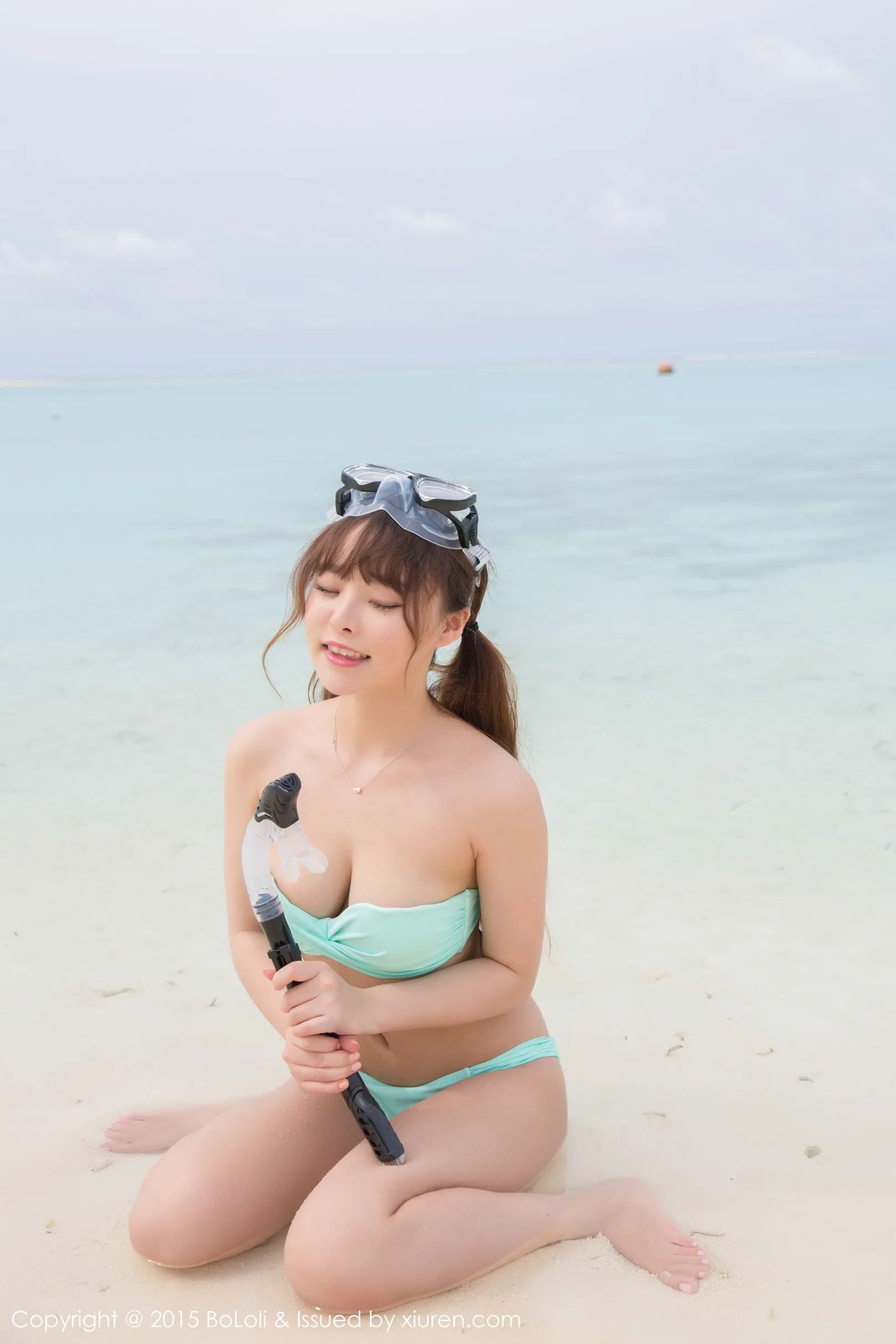 [Câu lạc bộ Polo BoLoli]VOL.049 Liu Youqi Sevenbaby - Buổi chụp ảnh tại bãi biển Maldives: Những bức ảnh ướt át và hoang dã - 26